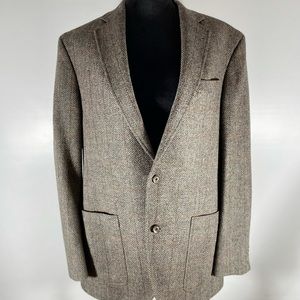 Vintage Prossimo Jack Victor herringbone jacket with elbow pads Model Clark 42 R